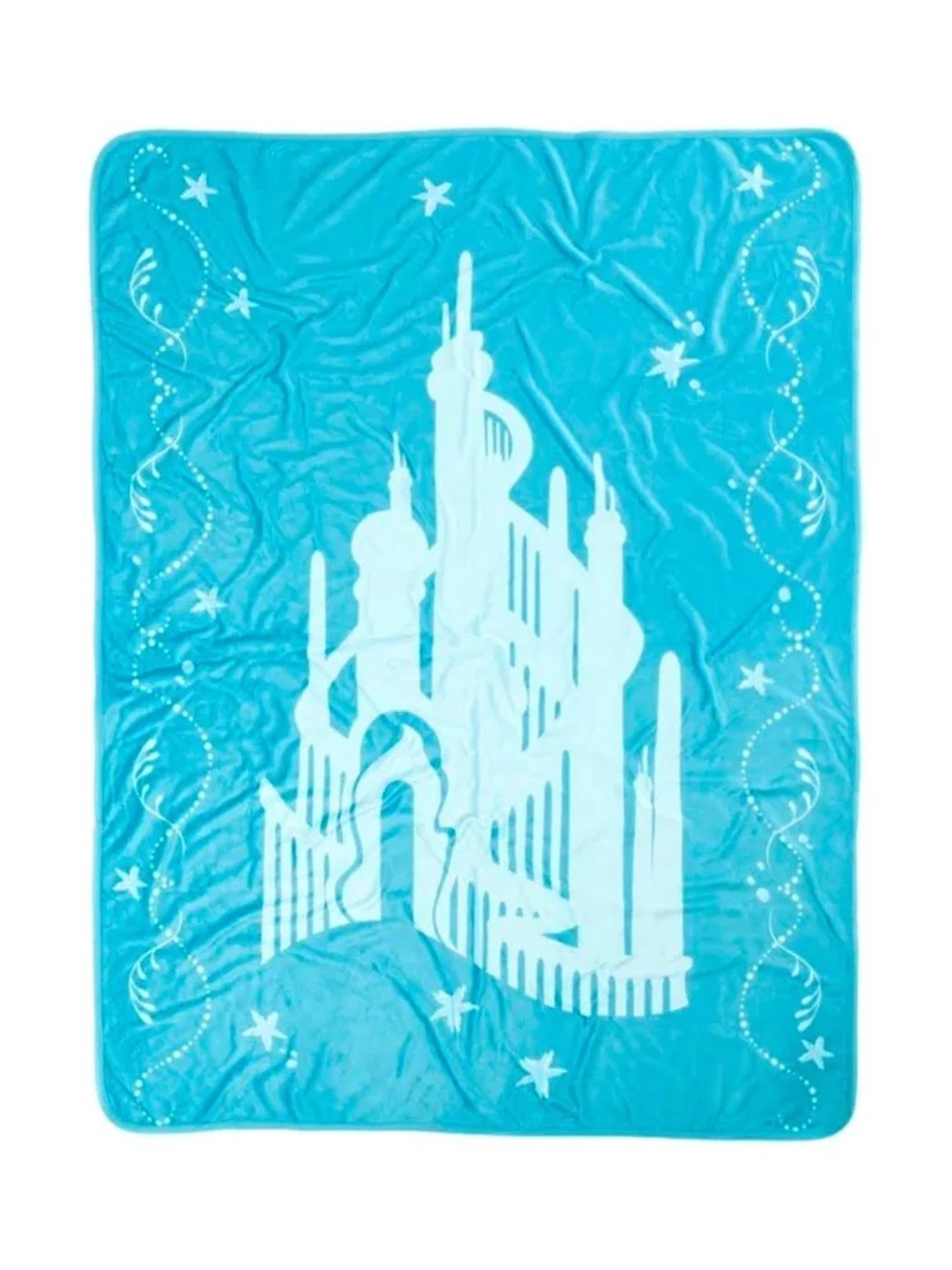 Ariel the Little Mermaid Atlantica castle throw blanket